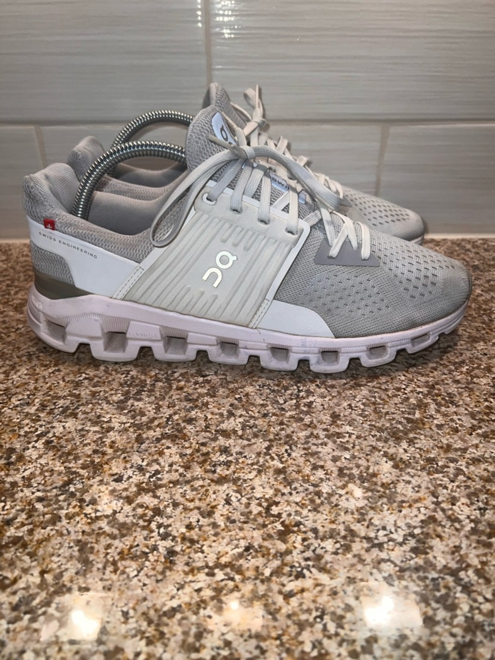 On Running Women’s Cloudnova Sneakers in Light Gray and White